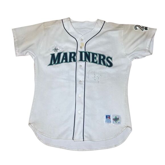 Vintage 90s Seattle Mariners Ducey Autographed Signed Jersey - Picture 1 of 11